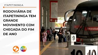 Rodoviária de Itapetininga tem grande movimento com chegada do fim de ano | TV Sorocaba SBT