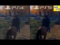 ghost of tsushima ps4 vs ps5 graphics comparison