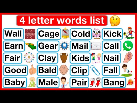 4 Letter Words List Phonics lesson 4 Reading Words Lesson Learn with examples