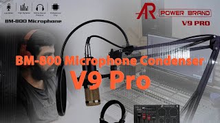 BM-800 Microphone Condenser V9 Pro - UNBOXING \u0026 How to set up KARAOKE mode to the Component