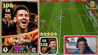 Lionel Messi 108 Melhor FICHA e BLITZ CURL eu POSSO PROVAR no eFootball