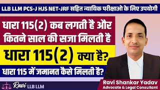 What is the BNS Section 115 (2) in Hindi | भारतीय न्याय संहिता धारा 115 (2) | BNS 2023 | Ravi LLB