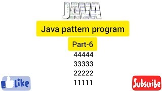 Java pattern program part 6 Easy Learning Genius