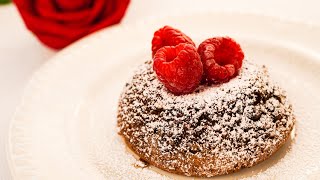 Easy Recipe Chocolate Lava Cake For Valentine's Day 浪漫情人节法式巧克力熔岩流心蛋糕