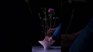 Ikebana to see in 30 seconds. 【Creating flower works＃1】＃Shorts