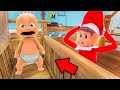 Baby and Elf On The Shelf Play Hide and Seek!