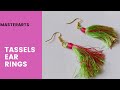 Tassel earrings | How to make silk thread Tassel earrings at home | step by step | jewellery making