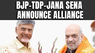 BJP-TDP-Jana Sena Announce Alliance In Andhra Pradesh