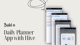 Flutter Mini Class #11 — Build a Real Daily Planner App in Flutter (with Hive)
