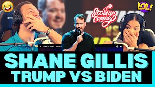 HIS TRUMP IMPRESSION IS ABSOLUTELY PERFECT! First time reacting to Shane Gillis | Trump vs Biden