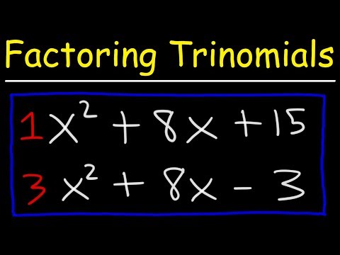 Factoring Trinomials The Easy Fast Way Factoring Trinomials The Easy Fast Way