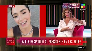 Lali Espósito respondió a los dichos de Javier Milei en sus redes