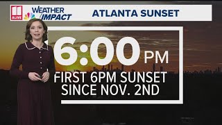 Say farewell to 5 p.m. sunsets in Atlanta