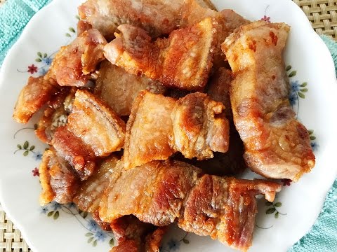 Easy Fried Pork Belly with Salt Recipe Easy Fried Pork Belly with Salt Recipe