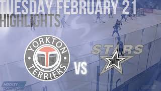 Highlights: Yorkton Terriers vs Battlefords North Stars Feb 21st