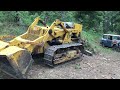 Using Hitachi UH07LC TD9 Payloader to level hill time lapse excavation Old Equipment