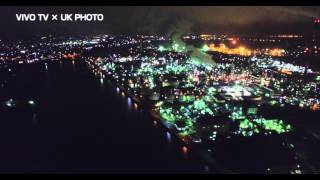 四日市コンビナート夜景 空撮 #Phantom3 #四日市スーパービジョン