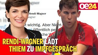 Rendi-Wagner lädt Thiem zum Impfgespräch
