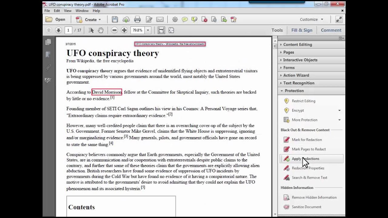 Securing A Document Using Redaction Adobe Education Exchange