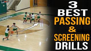 3 Best Basketball Drills For Passing & Screening | Small Sided Games For Conceptual Offense