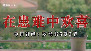 在患难中欢喜｜20240319今日背经-罗马书5章3节｜《每日背经》｜跟着小光每日背一节圣经，默想这节经文，建造灵命，品尝主恩，一起来背经吧！