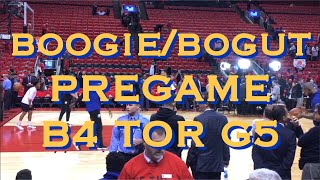 DeMarcus Boogie Cousins x Bogut pregame b4 Game 5 NBA Finals