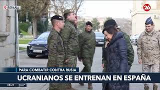 La ministra de Defensa de España realizó una visita a los militares ucranianos