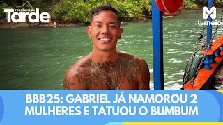 BBB25: Gabriel revela que já namorou duas mulheres ao mesmo tempo, e tatuou o bumbum