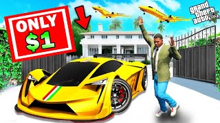 GTA 5 : Franklin Buying Everything In $ 1 Challenge in GTA 5 ! (GTA 5 mods)