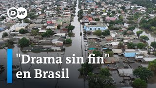 Retirada parcial del agua muestra estragos en sur de Brasil