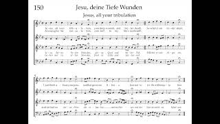 Bach Hymnbook 150:  Jesu, deine Tiefe Wunden