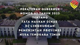 Peraturan Gubernur Nomor 62 Tahun 2023 tentang Tata Naskah Dinas di Lingkungan Pemprov NTT