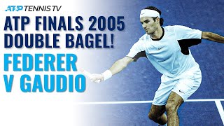 Federer v Gaudio 2005: The Only Double Bagel in ATP Finals History!
