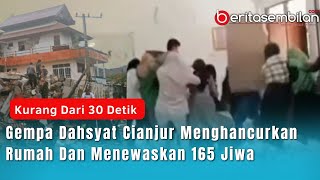 Ngeriiiii !! Detik Detik Gempa di Cianjur | Kurang Dari 30 Detik Rumah Luluh Lantah