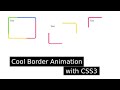 Create Cool Rotating Border Animation with HTML & CSS3 | CoderNap