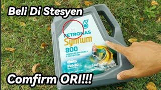 PETRONAS Syntium 800 5w-30 Original Untuk Myvi Lagi Best Aku | Cara Kenal Pasti Minyak Original