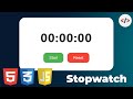 🚀 Stopwatch App with HTML, CSS, and JS | Beginner Project