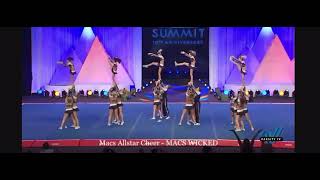 Mac’s All Star Cheer Wicked - level 4 U17 Coed - Summit 2022 Finals - Champs!