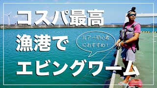 ルアー釣り初心者にオススメ。エビング対応ワームで、ルアーの消耗を抑えられる！簡単なアクションで釣れる！ポイントは、ワンピッチジャーク。