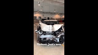 Nissan Lannia | Process of car restoration. (front crashed)