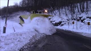 NYS\u0026W Snow Plow Train From Binghamton to Cortland NY 2-4-21