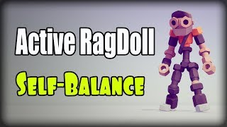 Active ragdoll in Unity, 100% Physics animation, Self-Balanced without constant force