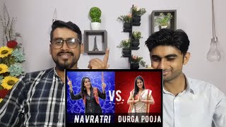 Pakistani Reaction on | Navratri VS. Durga Pooja 🕯️ | Rickshawali | REACTION