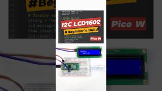 Raspberry Pi Pico Project: I2C LCD 1602 #engineering #python #microcontroller