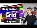 How To Create Responsive Layout With CSS Grid | Grid Tutorial - CSS Course 2020-Beginners | Part #4