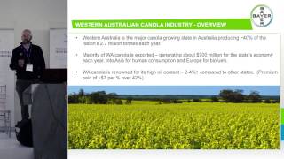 Disease management in high yielding Canola, Mr Rick Horbury - Bayer West Australia