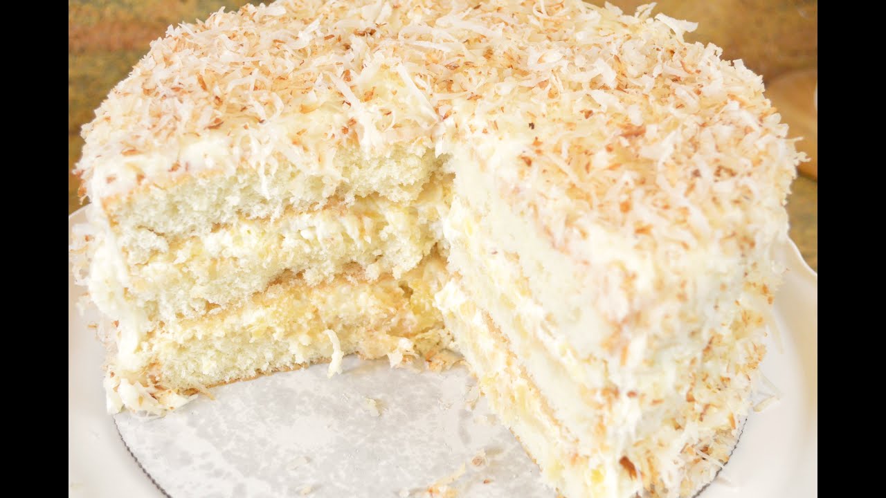 Southern Coconut Pineapple Cake Recipe Fluffy Coconut Pineapple