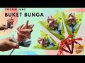 Cara Membuat Origami Buket Bunga Mawar Dari Uang Kertas Mainan | Origami Bunga