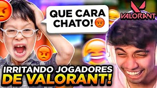 IRRITANDO CRIANÇA no VALORANT 😂 ME MUTARAM 😞 LUCAS no VALORANT