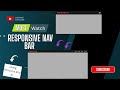 Responsive Navigation Bar using HTML, CSS & JavaScript | Beginner Friendly Tutorial